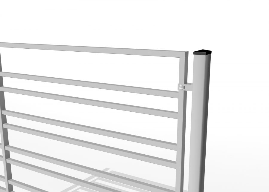 Metallzaunpfosten für Palisadensystemspannweiten